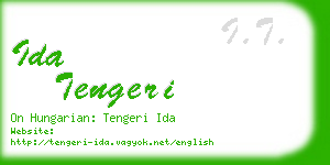 ida tengeri business card